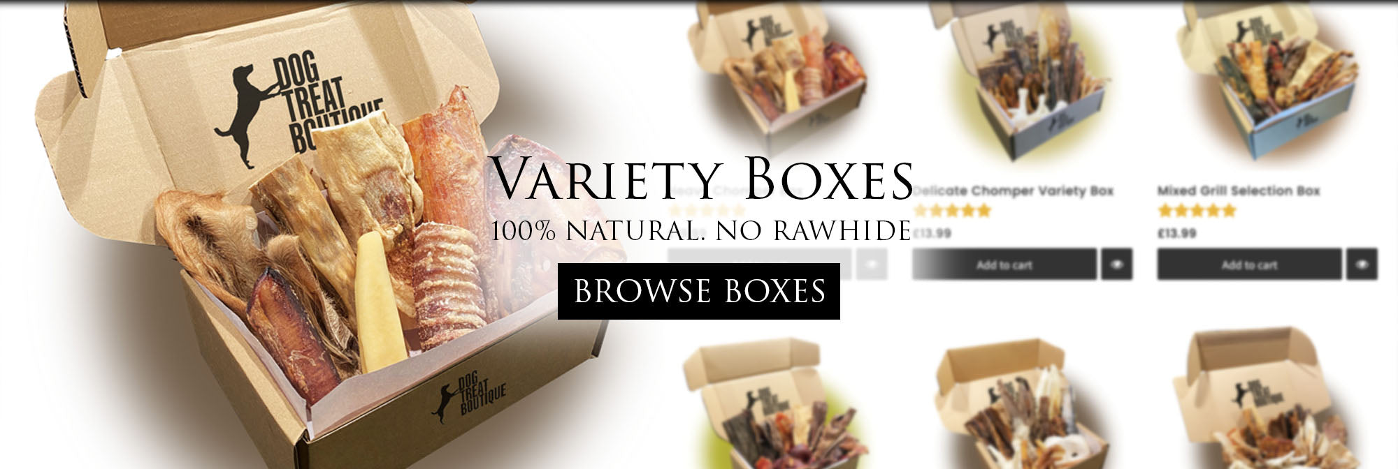 Dog Treat Variety Boxes