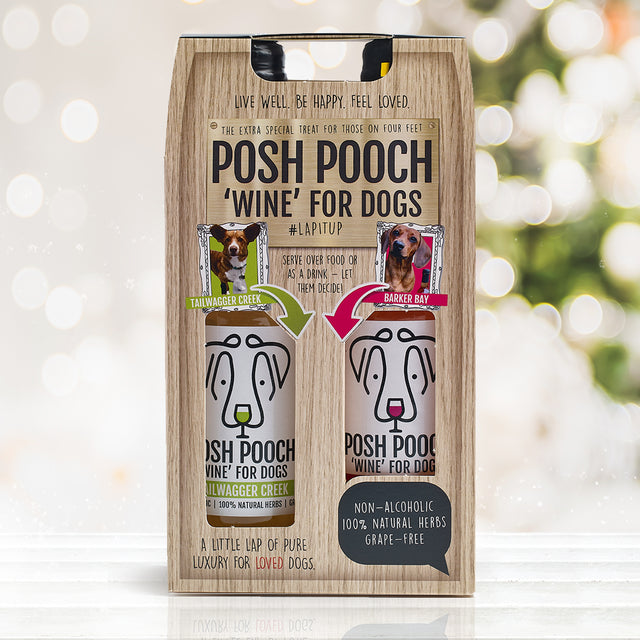 Posh Pooch Dog Wine - Two x 250ml Gift Pack