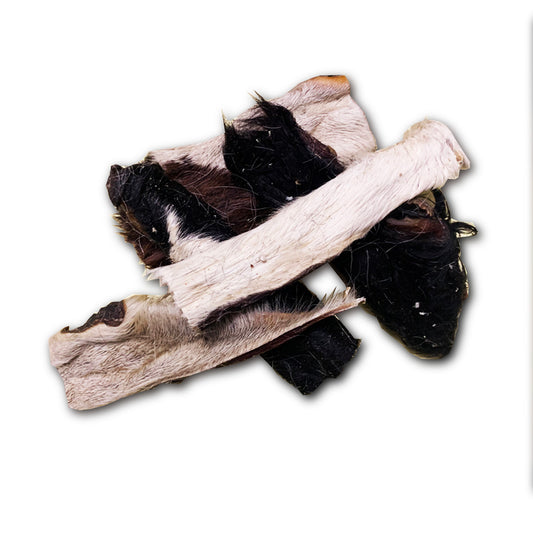 Picture of beef skin pieces with fur