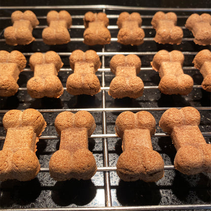 picture of Banana and Peanut Butter Biscuits on cooling rack