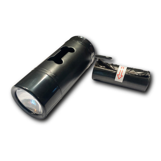 Poop Bag Holder with torch